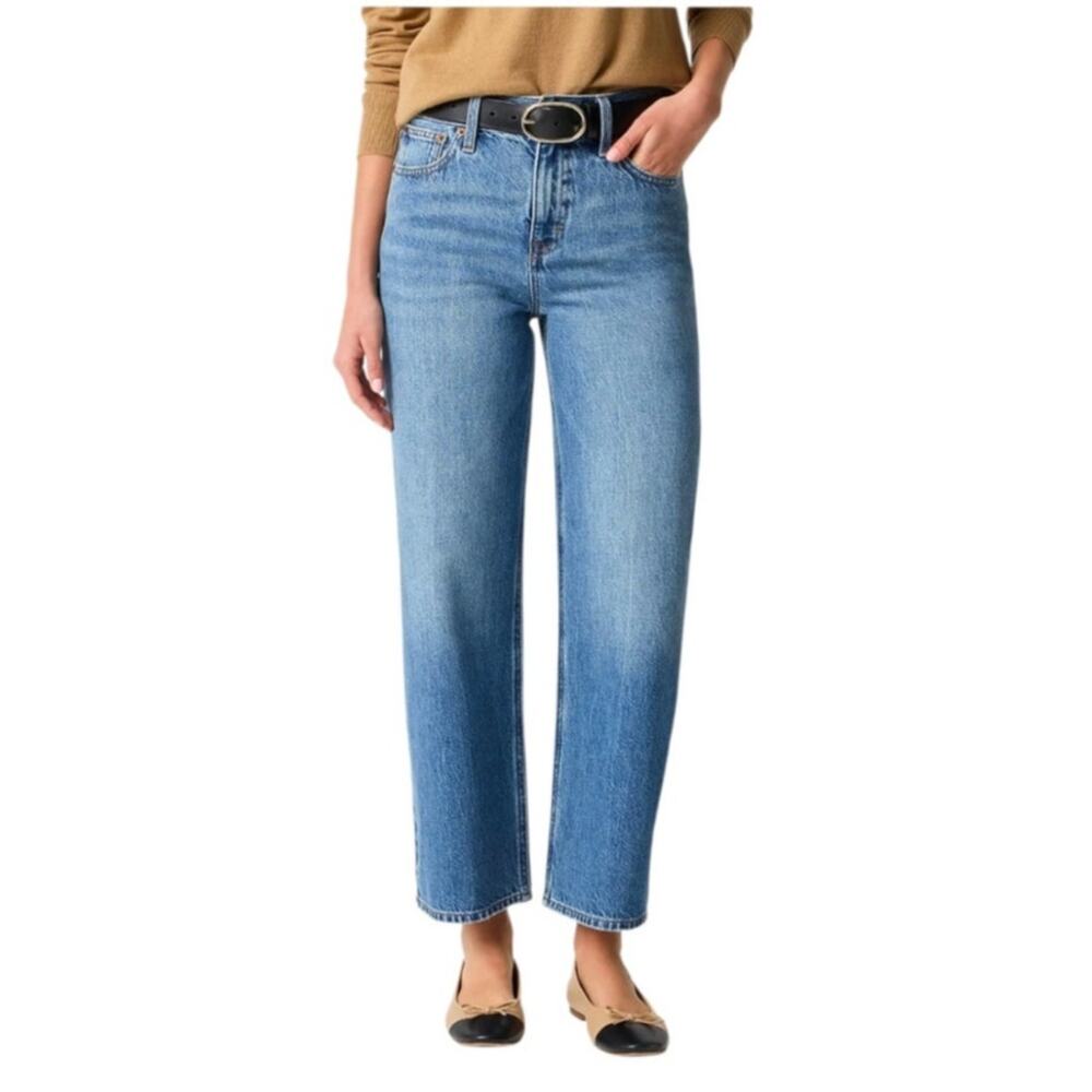 J. Crew NWT 90s Vintage Baggy High Rise Jeans Blue Denim Size 31T